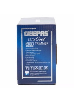 GEEPAS Geepas Rechargeable Trimmer for Men- Silver  - Image 4