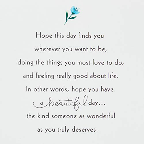 Hallmark Paper Wonder Displayable Pop Up Birthday Card for Women (Beautiful Day) - Image 3