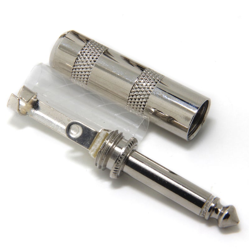 Ancable 4-Pack Audio 1/4" Plugs TS Jumbo Plugs Solder Type for Guitar, Instrument, Speaker/Microphone/Patch Cables - 6.35mm Male 1/4 Inch Phone Plug - Image 5