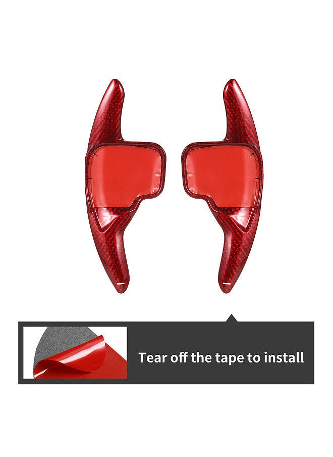 Generic - Carbon Fiber Steering Wheel Paddle Shifter Extension Cover Replacement for BMW 2 3 4 5 6 7 Series X1 X4 Z4 - Image 1