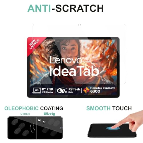 Wisely Premium Screen Protector Compatible for LENOVO IDEA TAB |11-inch| Anti-Scratch Tablet Glass Guard - 9H Ultimate Protection -Bubble-Free Easy installation kit - HD Clear - Image 3