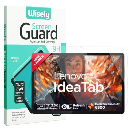 Wisely Premium Screen Protector Compatible for LENOVO IDEA TAB |11-inch| Anti-Scratch Tablet Glass Guard - 9H Ultimate Protection -Bubble-Free Easy installation kit - HD Clear - Image 1