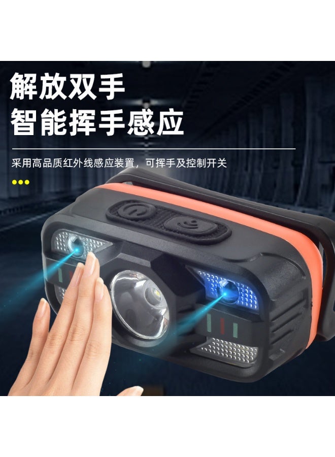 LED Motion Sensor Rechargeable Headlamp – Super Bright Hands-Free Headlight with Adjustable Strap and Multiple Light Modes - Image 4