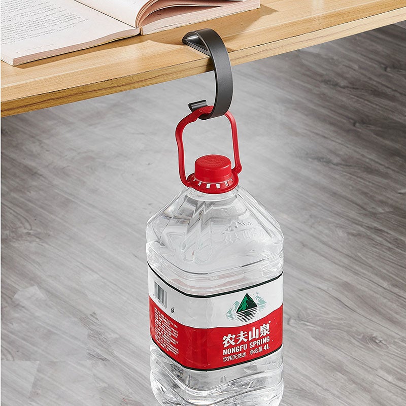 Student Desk Side Bag Hook Organizer [Gray]-E 