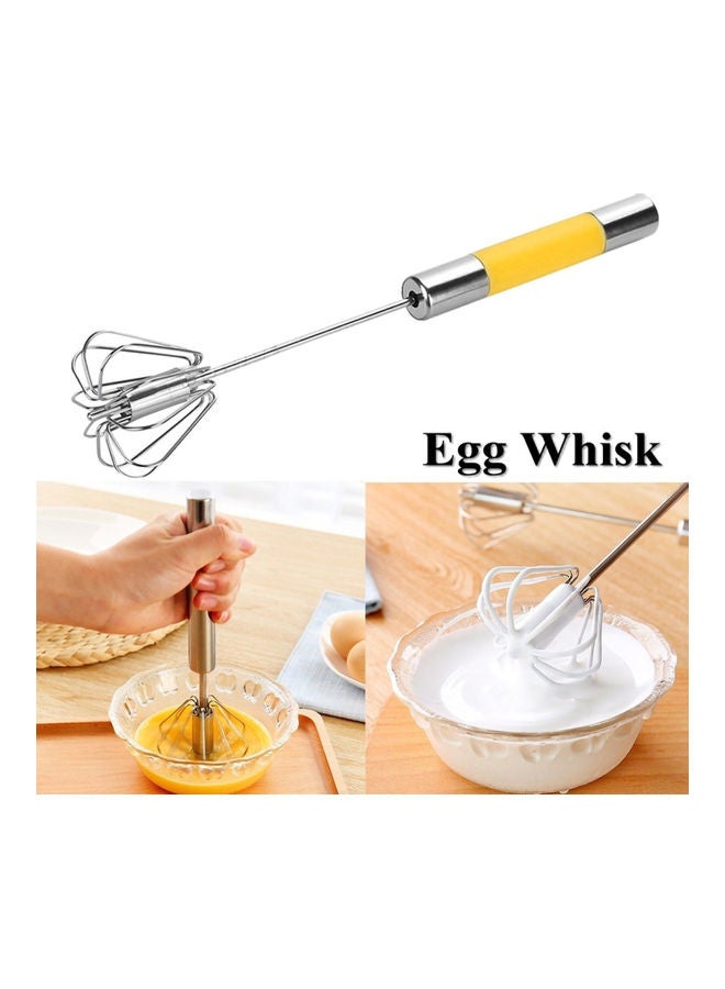 NIBEMINENT Stainless Steel Egg Whisk Silver - Image 3