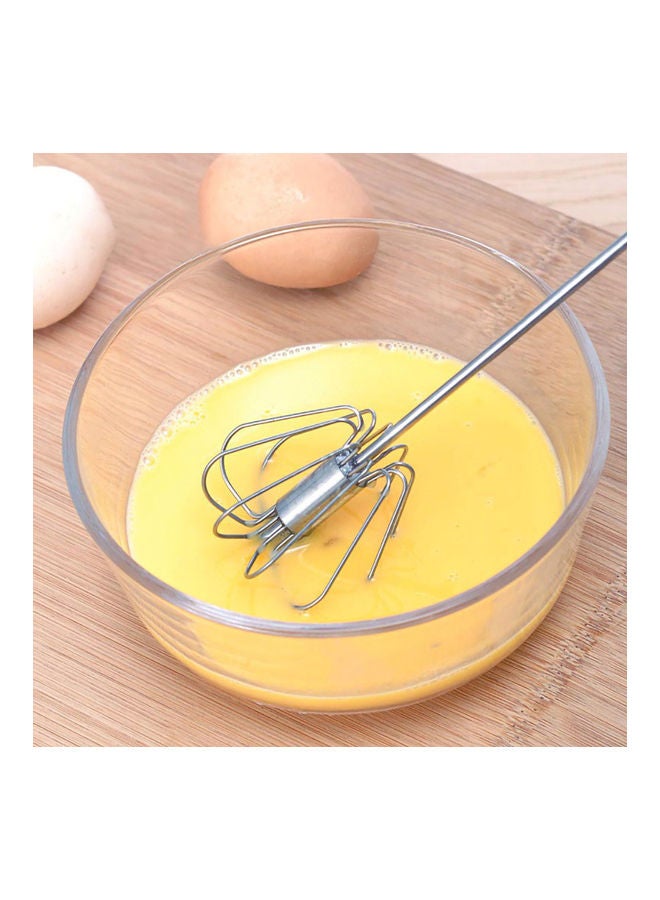 NIBEMINENT Stainless Steel Egg Whisk Silver - Image 4