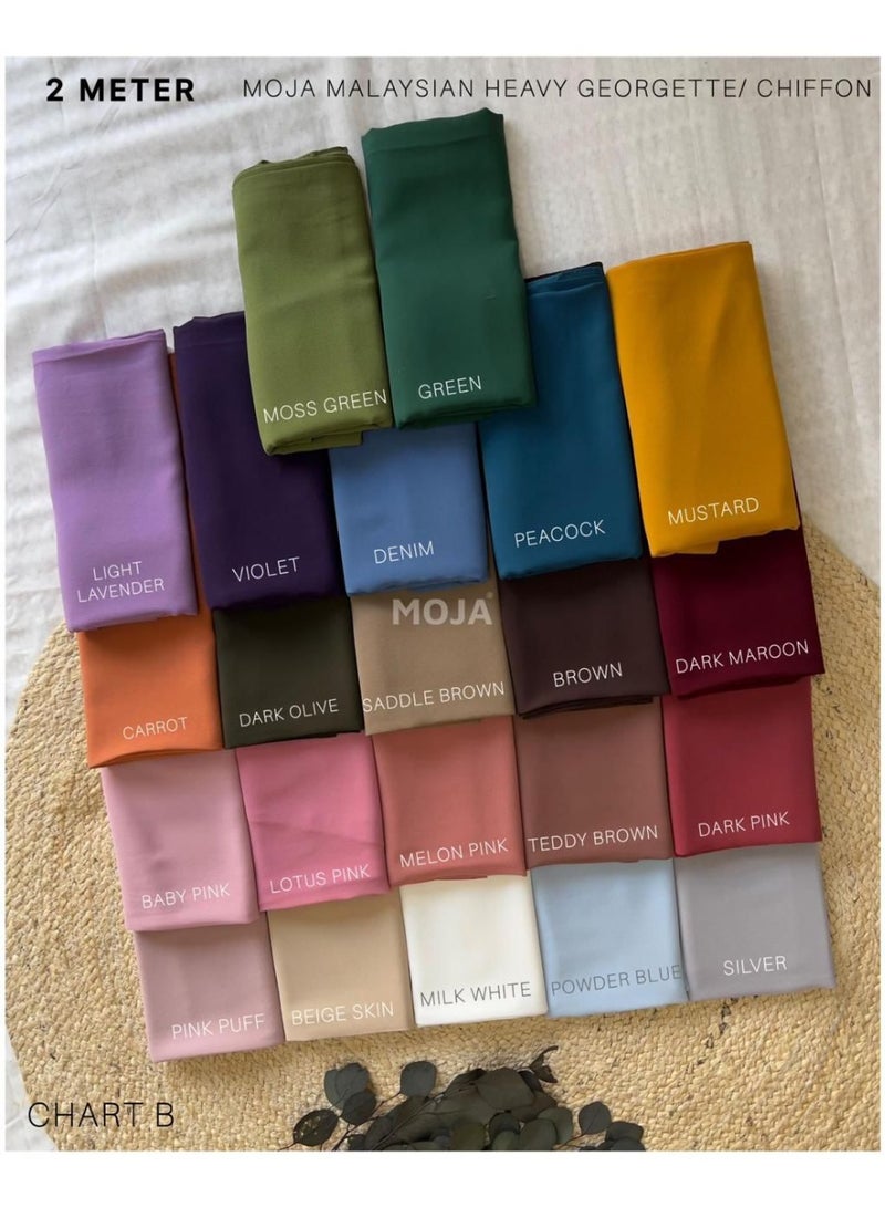 Moja Hijab Bundle – 22 Colours Set | Premium Quality, Soft & Breathable Fabric - Image 3