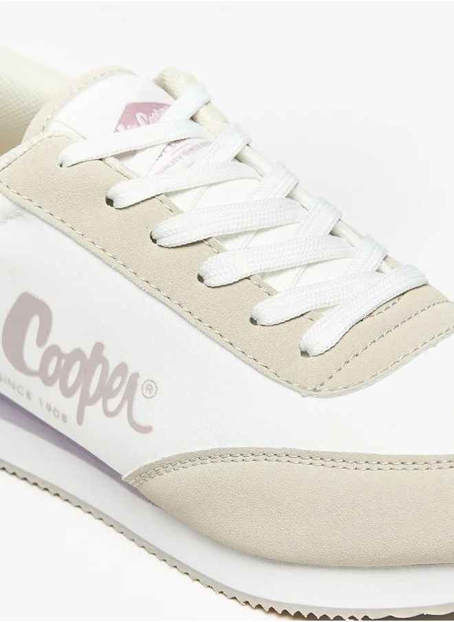 Lee Cooper Women Logo Print Lace-Up Sneakers