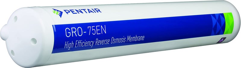 Pentek Pentair Pentek GRO75EN High Efficiency Reverse Osmosis Membrane TLC Encapsulated Replacement Membrane with Permeate Check Valve 200 MLMinute Drain Line Flow Control 75 GPD Flow Rate