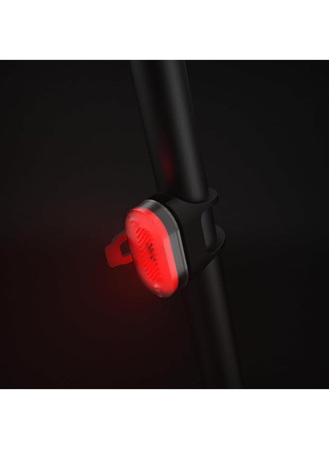 مصباح دراجة أمامي/خلفي بمشبك USB SL510 - أسود - Image 4