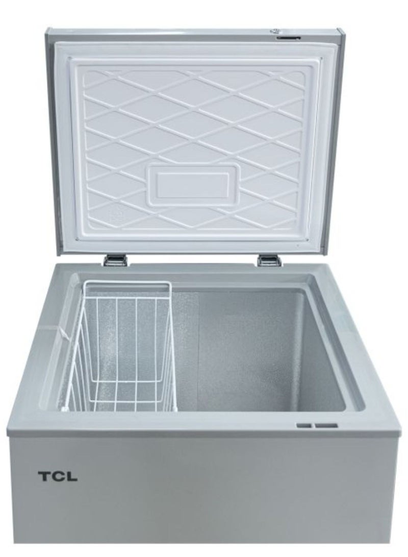 TCL 130 Liter Chest Freezer With Compact Deep Freezer with Mechanical Temperature Control, Front Drain Water Outlet, Power Indicator, Storage Basket, Energy Efficient Freezing for Home Use - Grey (Model F130CFG) 130 L 215 kW F130CFG grey - Image 3