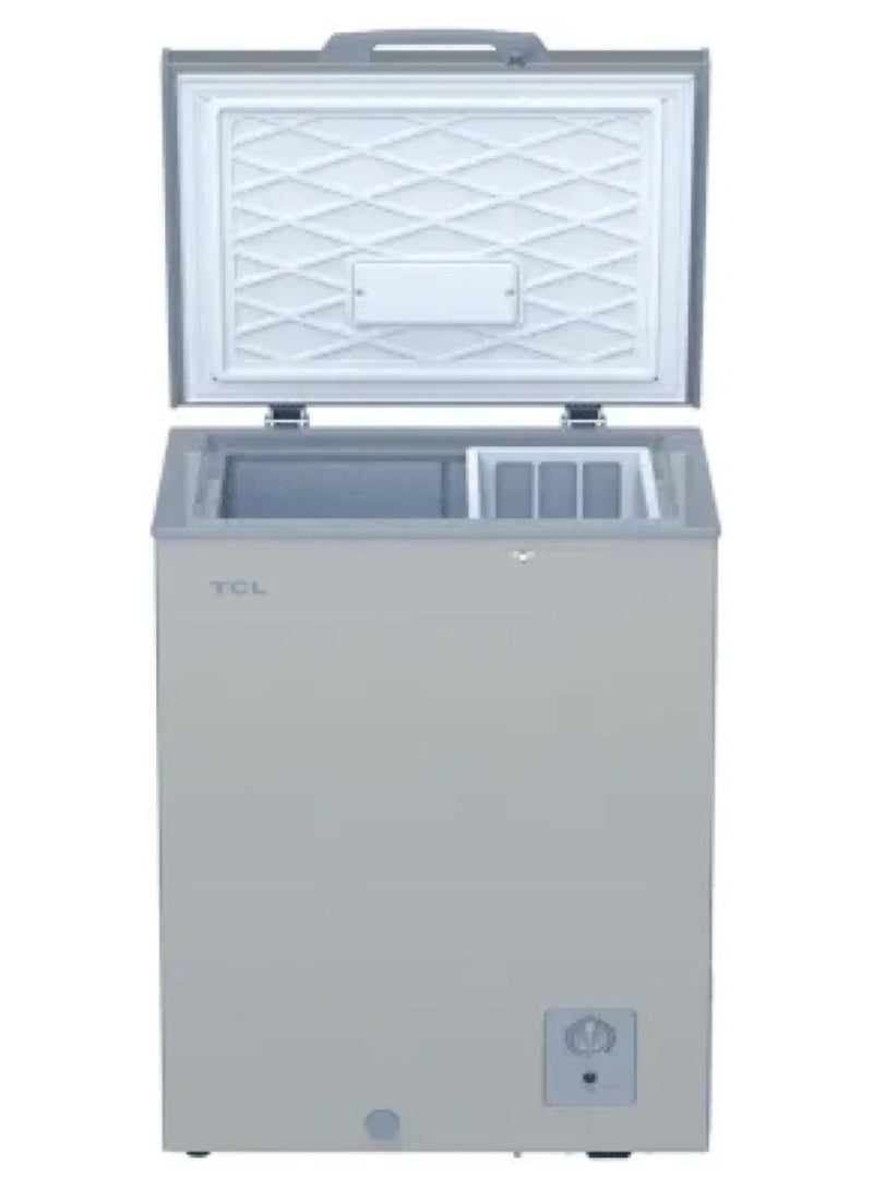 TCL 130 Liter Chest Freezer With Compact Deep Freezer with Mechanical Temperature Control, Front Drain Water Outlet, Power Indicator, Storage Basket, Energy Efficient Freezing for Home Use - Grey (Model F130CFG) 130 L 215 kW F130CFG grey - Image 2