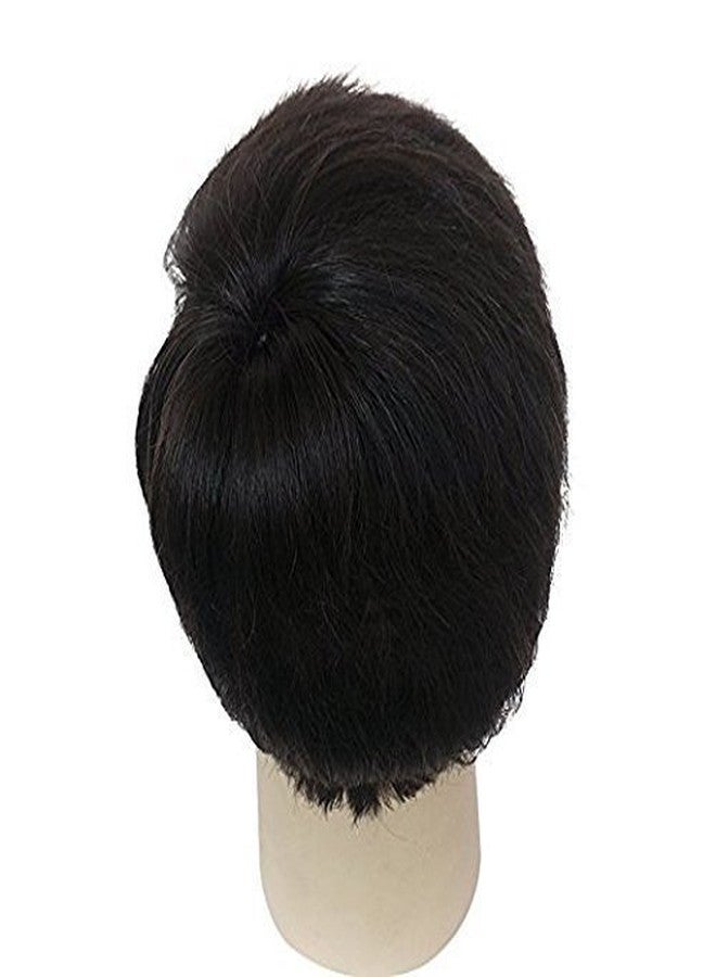 Majik Human Hair Wig Patch Toupee For Men that Can Be Used With Hair Patch Clips, Glue Or Tape (Brown, 9x7) - Image 5
