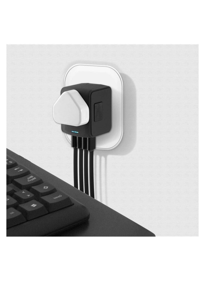 BGM International Travel Adapter Universal Power Adapter Worldwide All in One 4 USB with Electrical Plug Perfect for European US, EU, UK, AU 160 Countries  - Image 2