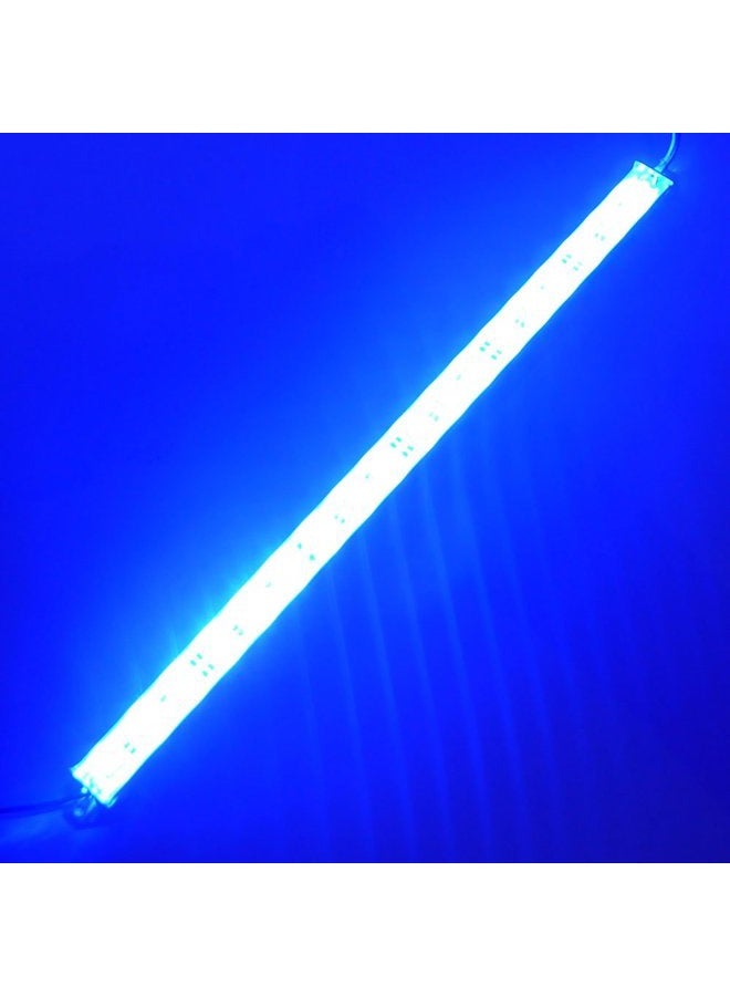 LEDENET 12" 18LEDs 5050 ضوء شريط LED أزرق 460nm لحوض السمك - إضاءة ألمنيوم مقاومة للماء 12V DC - Image 1