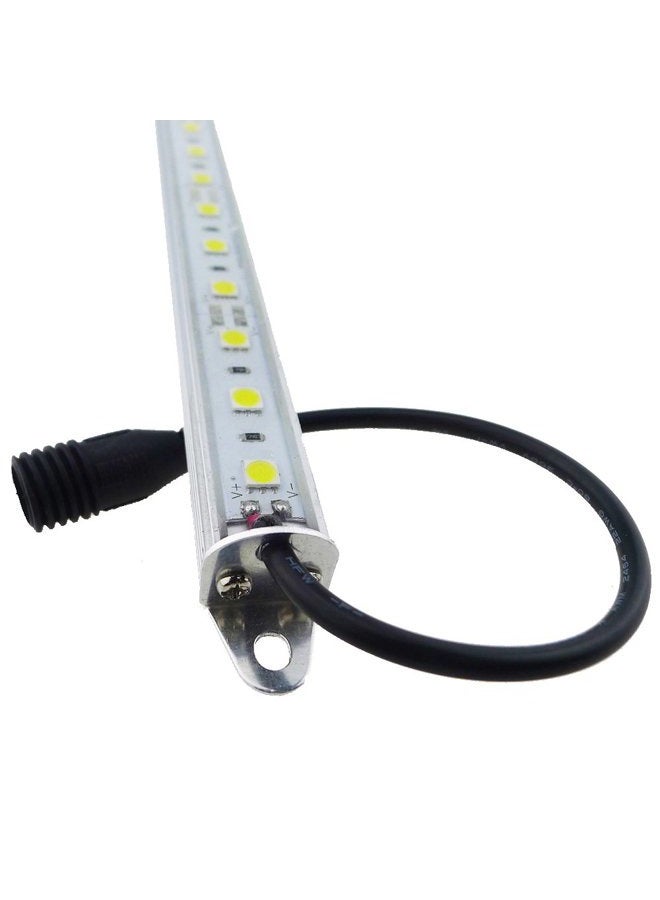 LEDENET 12" 18LEDs 5050 ضوء شريط LED أزرق 460nm لحوض السمك - إضاءة ألمنيوم مقاومة للماء 12V DC - Image 3
