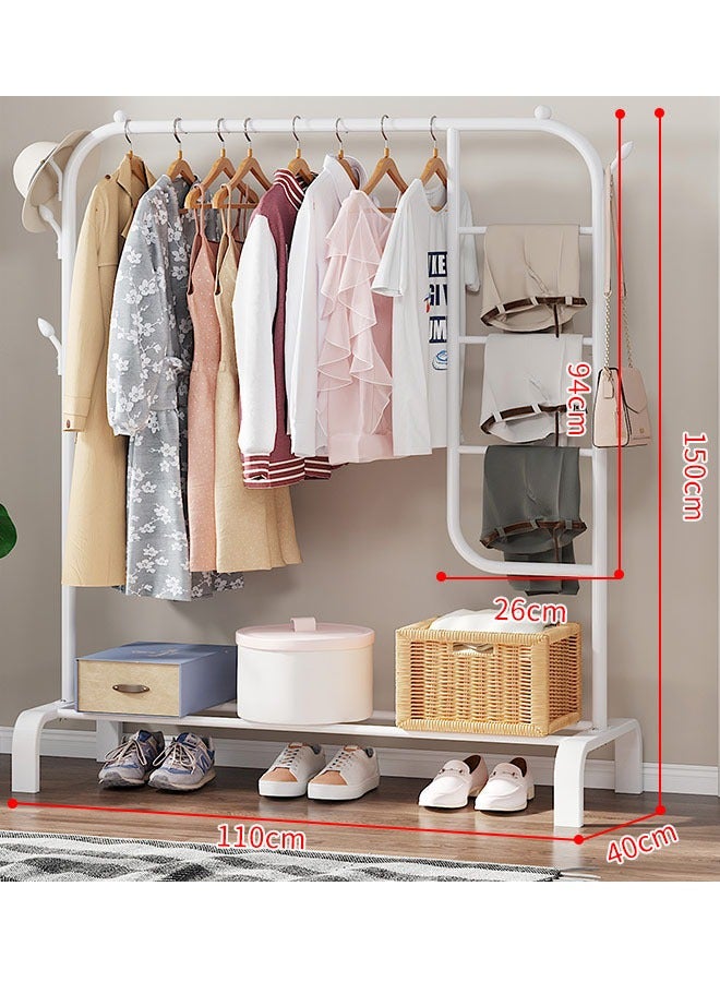 Floor-To-Ceiling Clothes Rack, Single-Pole Clothes Rail, Indoor Simple Clothes Rack, Household Bedroom Clothes Rack, Balcony Clothes Rack - Image 2