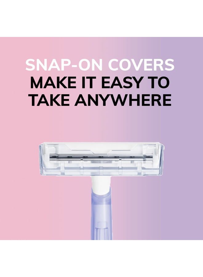 Bic Silky Touch Women's Disposable Razors, 2 Blades For a Sensitive, Soothing and Comfortable Shave, 18-Count - Image 5