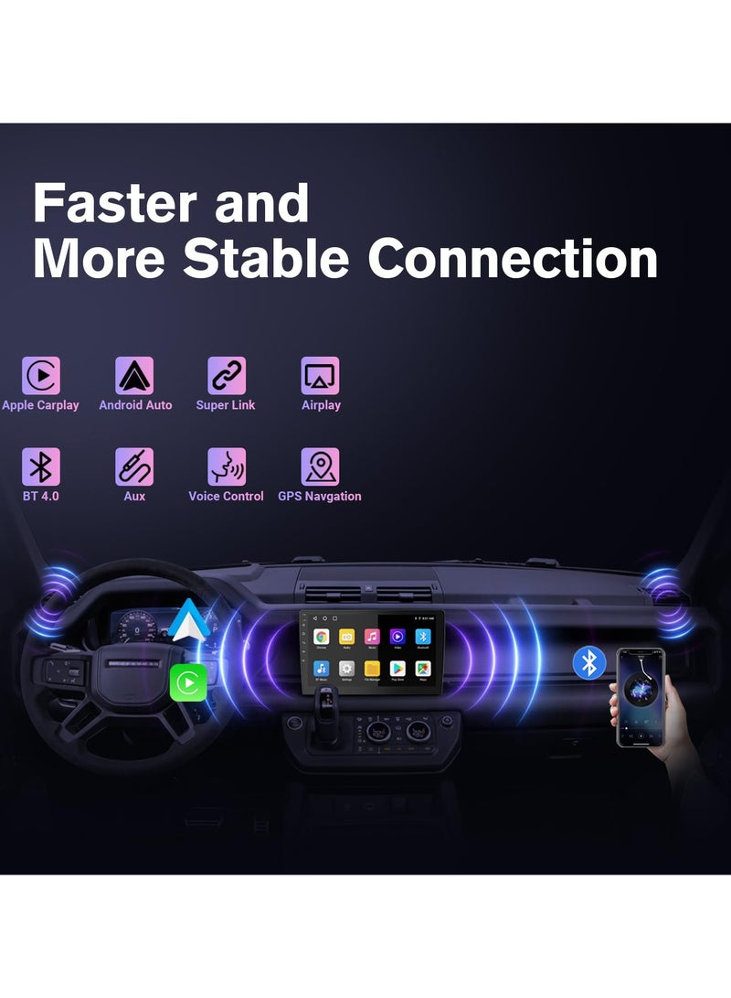 هاو ديور شاشة سيارة أندرويد 13 مزدوجة الدين مع كاربلاي لاسلكي وأندرويد أوتو - ذاكرة 2 جيجابايت + 64 جيجابايت - مقاسات 7/9/10.1 إنش - صوت 200 واط - Image 3