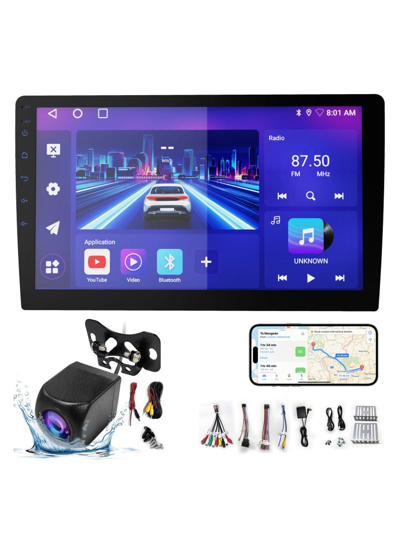 هاو ديور شاشة سيارة أندرويد 13 مزدوجة الدين مع كاربلاي لاسلكي وأندرويد أوتو - ذاكرة 2 جيجابايت + 64 جيجابايت - مقاسات 7/9/10.1 إنش - صوت 200 واط - Image 2