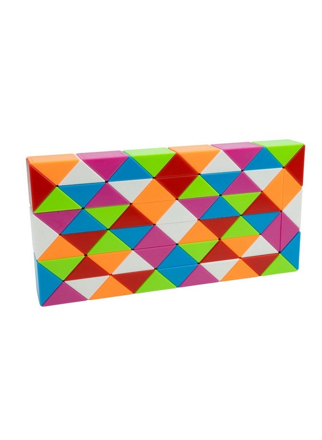 Cubelelo Magic Snake Rainbow Puzzle Cube (72 Wedges) | Twist And Turn Shape Creation Fun Game For Kids Boys Girls And Adults | Multicolor Brain Teaser Stress Buster Toy | For Ages 3 Years And Above - Image 5