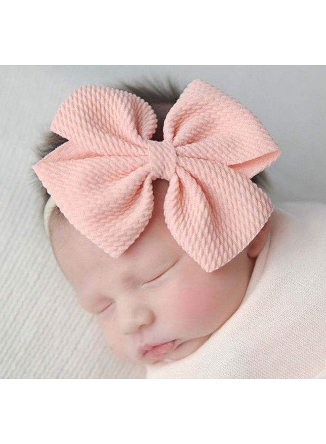 Toptim Baby Girl Headbands And Bows For Newborn Infant Toddler Photographic Accessories 4.7" Bow (18 Pack) - Image 3