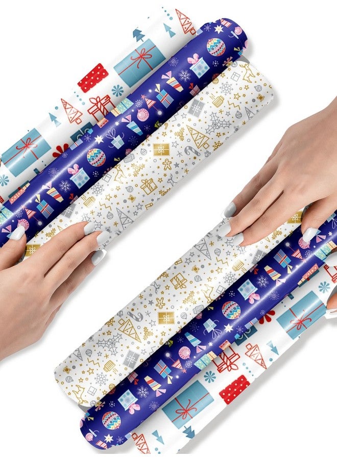 DOODLE Premium Design Colorful Wrapping Paper Sheet For Gift Packing For All Occasions | 19.50 X 28.75" | 90 Gsm | Gloss Art Paper | Set Of 6 - Celebratewrap 2,Multicolor - Image 1