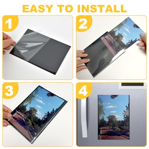Mositear 20 Pack 4"x6" Premium Super Slim Magnetic Picture Pockets Frames with Black Holds 4 x 6 inches Photo for Refrigerator - Image 2