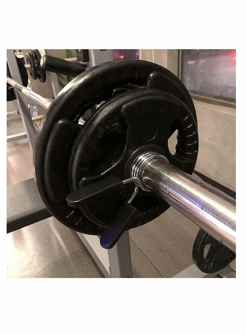 KASTWAVE 2 pcs Spring Clip Collars, 2-inch (50mm) Barbell Exercise Collar Clamps for Olympic Weight Bar Dumbbells Gym Fitness Training Weight Lifting Equipment - Image 4