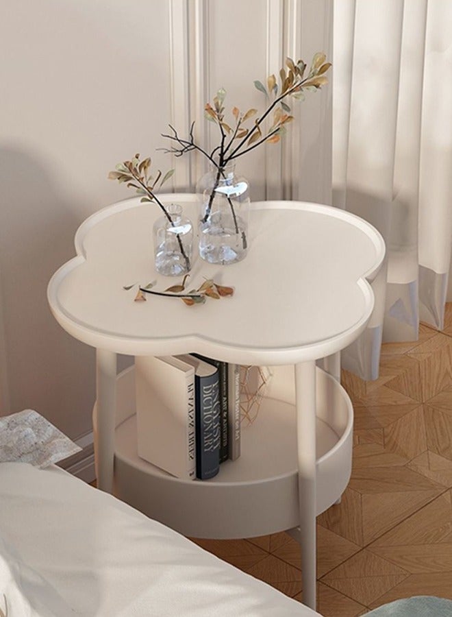 Tanwer Bedside Table, Bedroom Bedside, Home Sofa, Mini Edge Cabinet, Mobile Table, Small Tea Table, White - Image 3