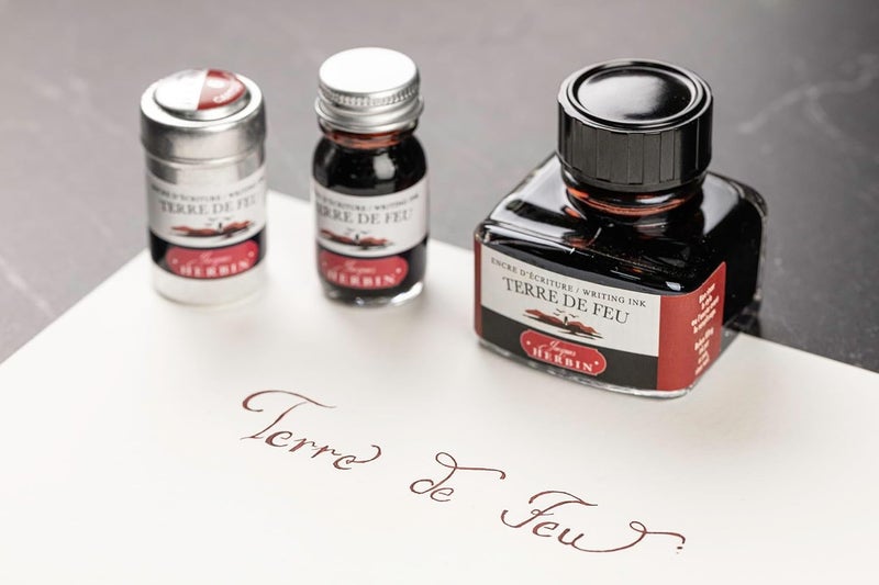 Jacques Herbin 11547T - Writing and drawing ink - Fountain pens and rollerball pens - Terre de feu - 10 ml - Made in France - Image 3