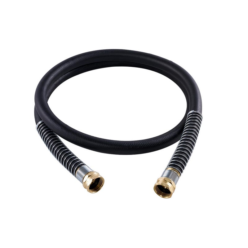 Guitrees Leader Garden Hose 5ft x 58 Heavy Duty Short Water Hose Female to Female Fittings Five Layered Braiding for Durability 1000PSI Burst 300PSI Working Black - Image 2