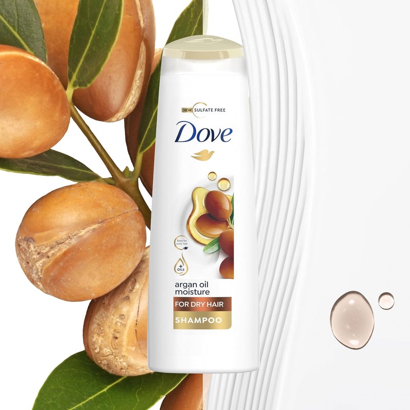 Dove Argan Oil Moisture Shampoo for Dry Hair - Image 4