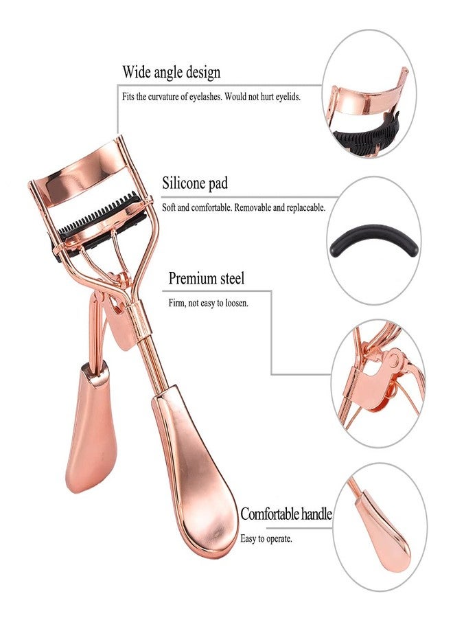 Uranian Beauty Eyelash Curler Comb Eyelash Curlers with 2 Silicone Refill Pads Premium Lash Curler Makeup Tool for Women and Girls - Image 3