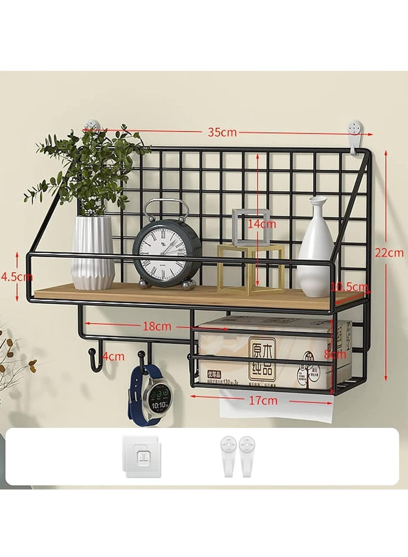 بيوينتي الخشب الجدار شنقا نوع تخزين الرف - Image 2