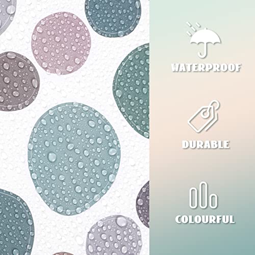 Epakh 296 Pcs Polka Dots Wall Decal Boho Rainbow Kids Playroom Wall Decor Gifts, Colorful Nursery Room Bedroom Classroom Watercolor Decal Art, Peel and Stick Modern Decor Sticker(Light Colors) - Image 3