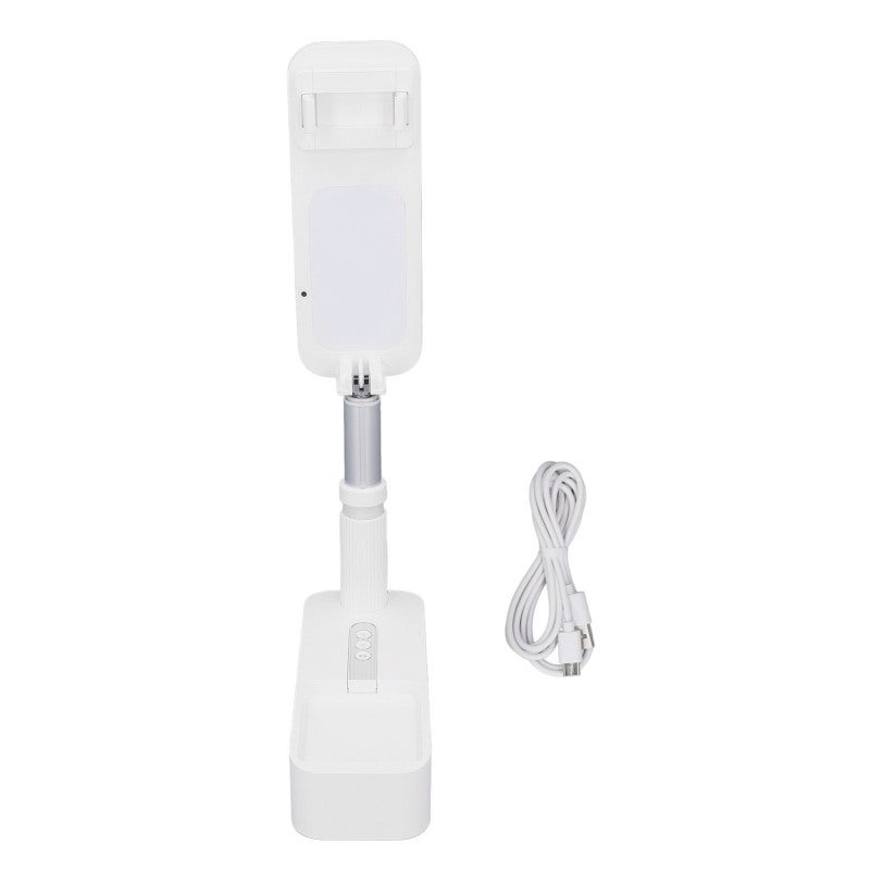 Extendable Selfie Stand 360 Degree Rotation with Phone Holder Rechargeable Wireless Foldable 7 Brightness LED Light for Live Streaming Photography - Image 1