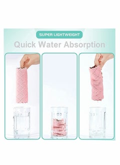 Excefore Dishcloths, Premium Cleaning Cloth Remove The Oil and dust Kitchen Towels, Super Absorbent Coral Velvet Dish Towels for House Furniture Table Kitchen Dish Window Glasses  - Image 4