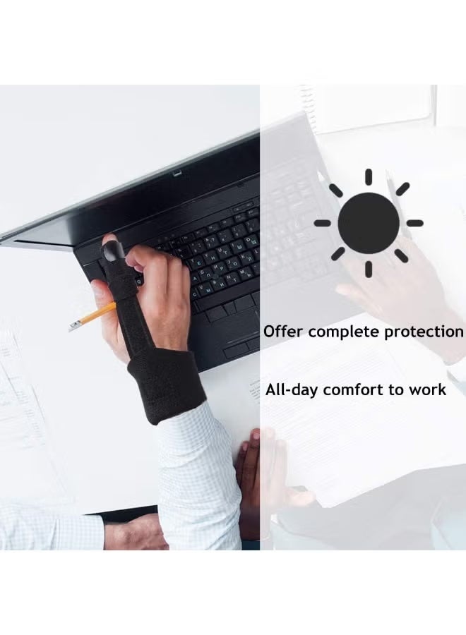 Finger Splint, Adjustable Finger Extension Splint for Mallet Finger, Finger Knuckle Immobilization, Finger Fractures,and Pain Relief, One Size, Fits All Fingers - Image 5