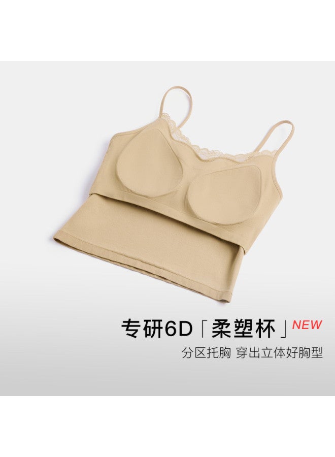 ubras 2025 New Padded Backless Cami With Built-In Bra, Soft Touch Underwear For Women - Image 4