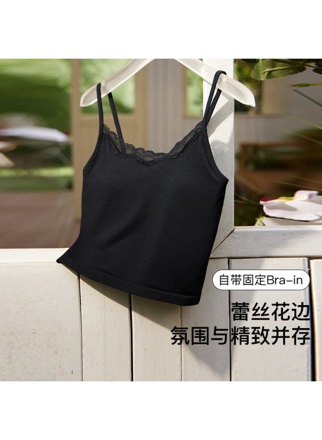 ubras 2025 New Padded Backless Cami With Built-In Bra, Soft Touch Underwear For Women - Image 2