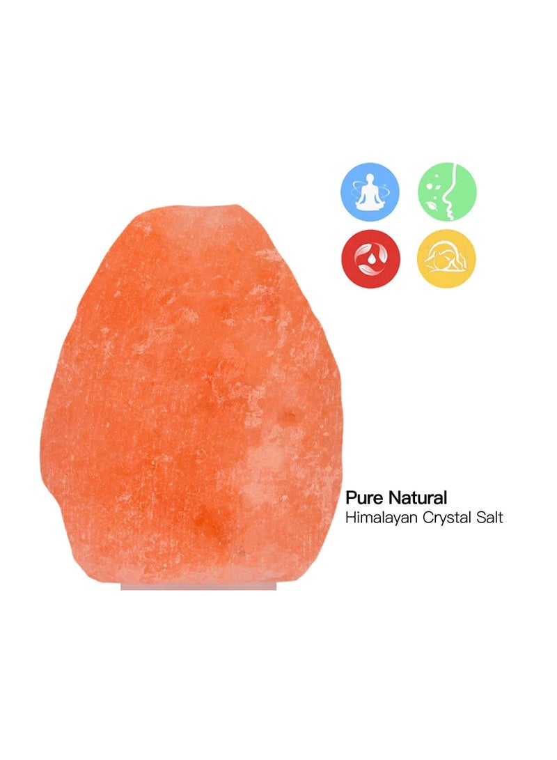 SYOSI Natural Crystal Himalayan Salt Wall Lamp - Air Purifying Night Light 360° Rotatable Plug 15W Bulb  - Image 4