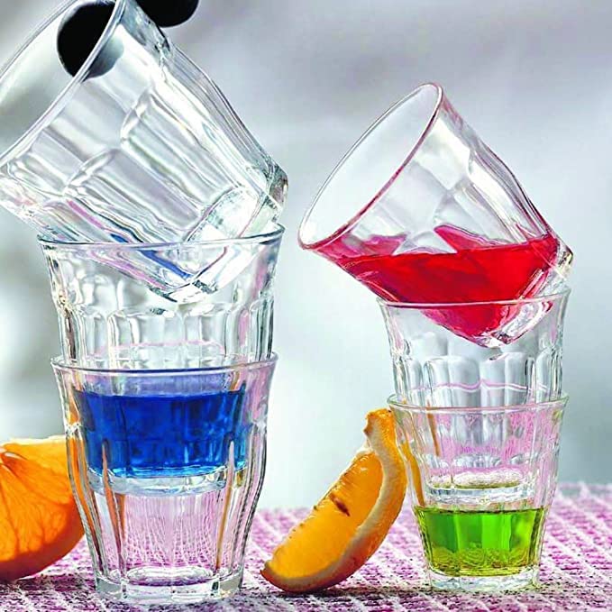 GLASSIMON طقم كؤوس كوكتيل GLASSIMON مكون من 6 كؤوس سعة 220 مل I كؤوس زجاجية مقواة شفافة طقم مكون من 6 كؤوس I الحجم القطر 74 سم الارتفاع 91 سم - Image 5