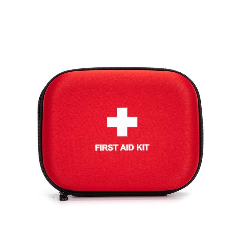 Jipemtra EVA Hard Red Medical Bag Round Emergency Responder Camping Outdoors 68x53x22 Inches