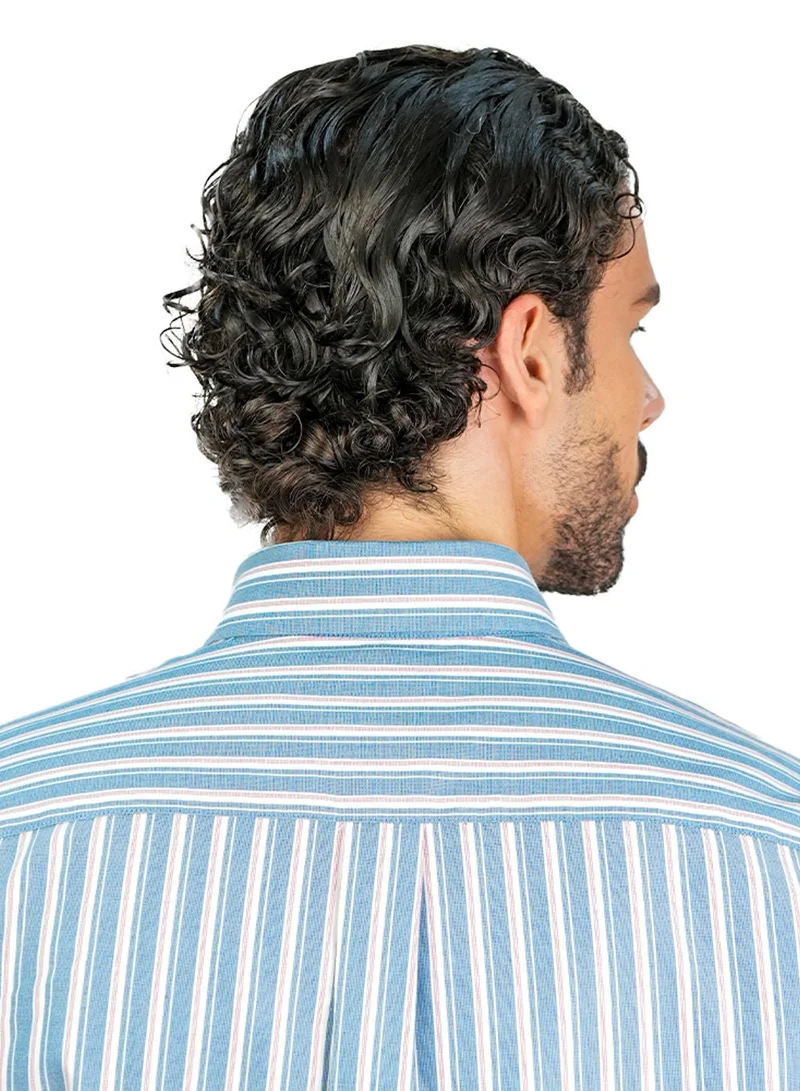 GIORDANO  Men’s Cotton Oxford Wrinkle Free Long-Sleeve Shirt for Men | Best Price UAE