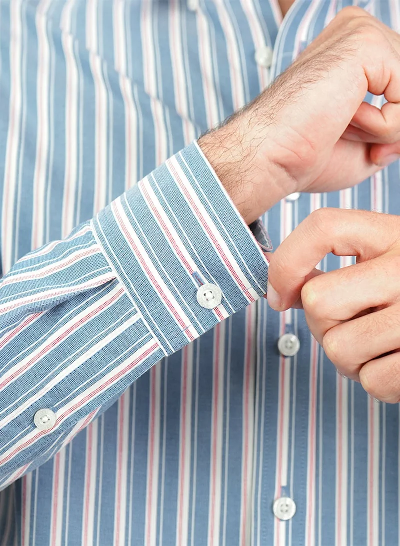 GIORDANO  Men’s Cotton Oxford Wrinkle Free Long-Sleeve Shirt for Men | Best Price UAE