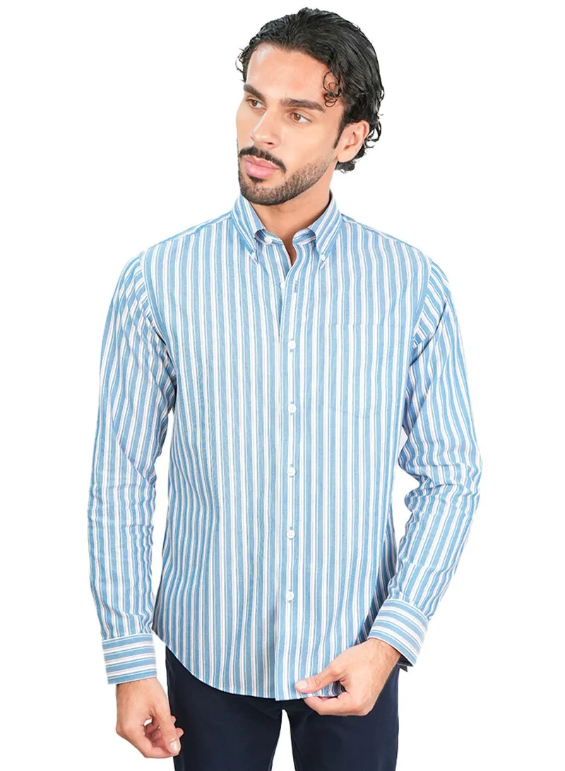 Men’s Cotton Oxford Wrinkle Free Long-Sleeve Shirt
