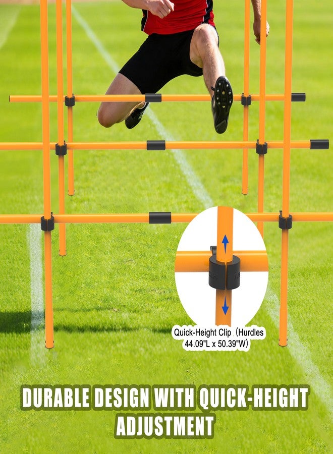 Hikeen Agility Poles, 6 Pack 6ft Soccer Training Poles, Adjustable Detachable Speed and Agility Training Equipment for Football, Practice Accessories for Adults Youth - Image 4