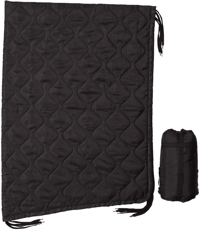 USGI Industries Military Woobie Blanket  Thermal Insulated Camping Blanket Poncho Liner  Large Portable Insulation WaterResistant for Hiking Survival  Compression Carry Bag