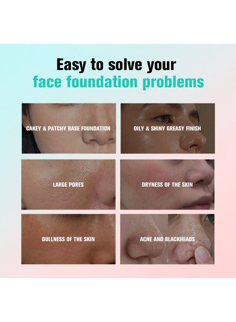 آي بي سي سي سي أن دي سي برايمر شفاف لتوحيد لون البشرة - تركيبة هلامية غير لزجة مع 4% نياسيناميد وحمض الهيالورونيك، برايمر مخفي للمسام لمكياج يدوم طويلاً - مناسب للبشرة الدهنية والمختلطة - Image 5
